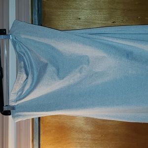 Silver maxi  Strapless tube dress size 3X